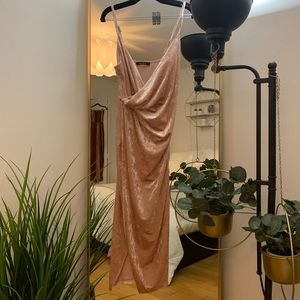 Pink Velvet Dress